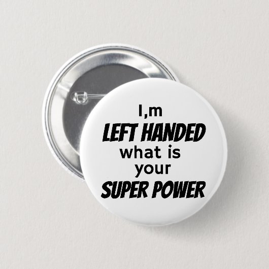 Linker Hander's Ronde Button 5,7 Cm (Voorkant /achterkant)