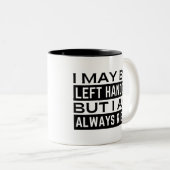 Linker Hander's Tweekleurige Koffiemok (Voorkant rechts)