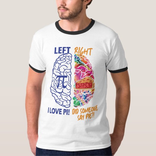 Linker-hersenhelft rechter-hersenschim t-shirt (Voorkant)