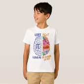 Linker-hersenhelft rechter-hersenschim t-shirt (Voorkant volledig)