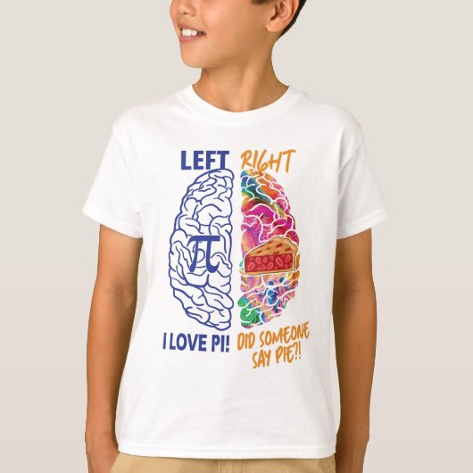 Linker-hersenhelft rechter-hersenschim t-shirt (Voorkant)
