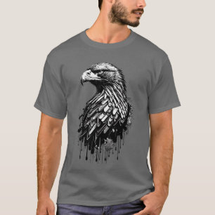 Linker kale Amerikaanse adelaar T-shirt