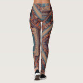 "Linker Knie Patch" sarong stijl zuidwesten patroo Leggings (Achterkant)