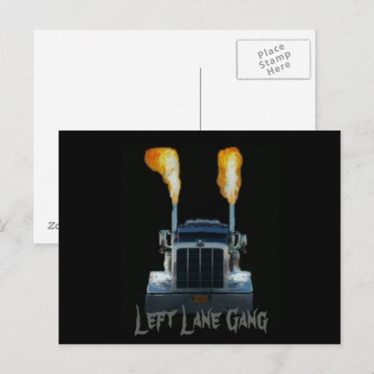 Linker Lane Gang Briefkaart (Voorkant / Achterkant)