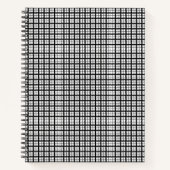Linker Meisje Gingham Notitieboek – Grappige Bloem (Voorkant)