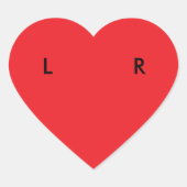 Linker/rechter schoen Stickers (hart) (Voorkant)