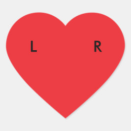 Linker/rechter schoen Stickers (hart)