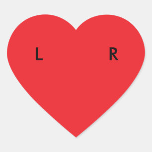 Linker/rechter schoen Stickers (hart)