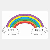 Linker/rechter schoen Stickers (regenboog) (Voorkant)