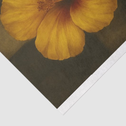 Linker schedel en Hibiscus Decoupage Papier (Detail)