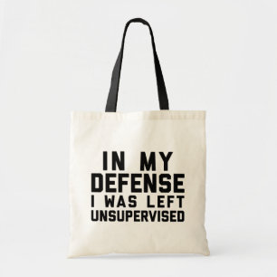 Linker Unsupervised Grappig Citaat Tote Bag