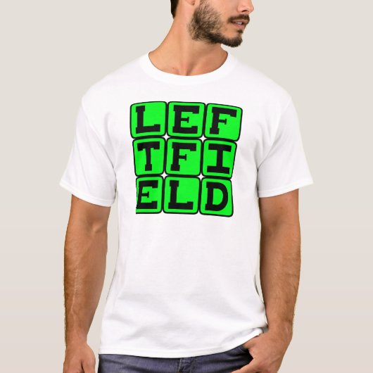Linker Veld, Honkbalpositie T-shirt (Voorkant)