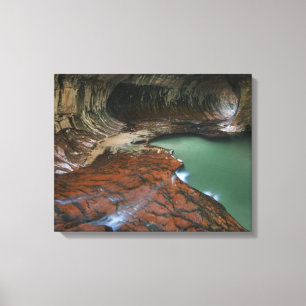 Linker Vork   Zion National Park, Utah Canvas Afdruk