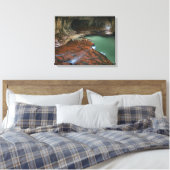 Linker Vork | Zion National Park, Utah Canvas Afdruk (Insitu (Slaapkamer))