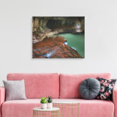 Linker Vork | Zion National Park, Utah Canvas Afdruk (Insitu (Woonkamer))