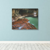 Linker Vork | Zion National Park, Utah Canvas Afdruk (Insitu (Houten vloer))