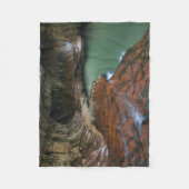 Linker Vork | Zion National Park, Utah Fleece Deken (Voorkant)