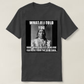 Linker Wing Juist Wing zelfde Vogel T-shirt (Design voorkant)