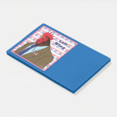 Linker Wing Rooster Post-it® Notes (Schuin)