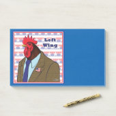 Linker Wing Rooster Post-it® Notes (Op bureau)