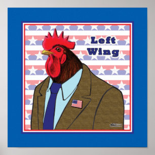 Linker Wing Rooster Poster
