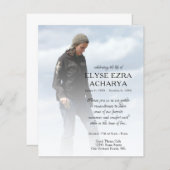 linker zijfoto-herdenkingskaart (Voorkant / Achterkant)