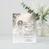 linker zijfoto-herdenkingskaart (Staand voorkant)