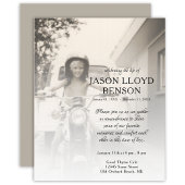 linker zijfoto-herdenkingskaart