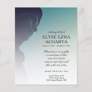 linker zijfoto-herdenkingskaart