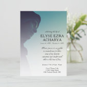 linker zijfoto-herdenkingskaart programmakaart (Staand voorkant)