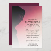 linker zijfoto-herdenkingskaart programmakaart (Voorkant / Achterkant)