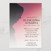 linker zijfoto-herdenkingskaart programmakaart (Voorkant)