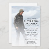 linker zijfoto-herdenkingskaart programmakaart (Voorkant / Achterkant)