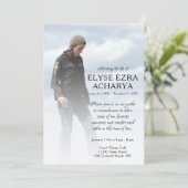 linker zijfoto-herdenkingskaart programmakaart (Staand voorkant)