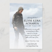 linker zijfoto-herdenkingskaart programmakaart (Voorkant)