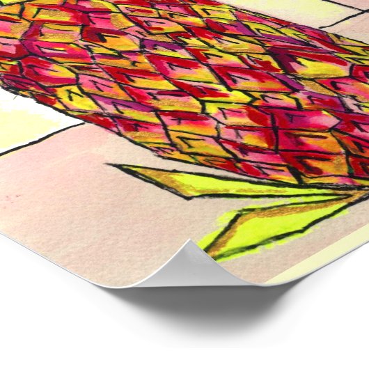 Linkerananas Poster (Hoek)