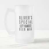 Linkerbediend Novelty Gift Funny Matglas Bierpul (Links)