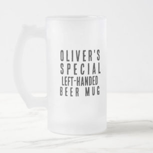 Linkerbediend Novelty Gift Funny Matglas Bierpul