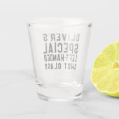 Linkerbediend Novelty Gift Funny Shot Glas (Achterkant)