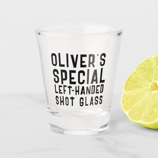 Linkerbediend Novelty Gift Funny Shot Glas (Voorkant)