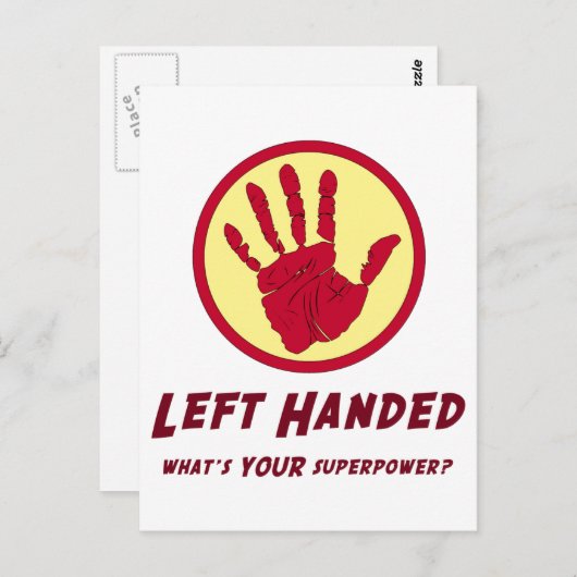 Linkerbediende Super Power Briefkaart (Voorkant / Achterkant)