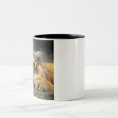 Linkerbediende tijgerMok Tweekleurige Koffiemok (Center)