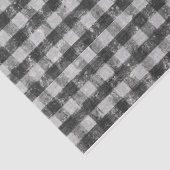 Linkerbloemkool Rooster Black White Buffalo Check Tissuepapier (Detail)