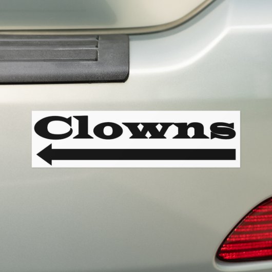 Linkerclowns Bumpersticker (Op auto)