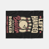 Linkerhand bowler grappige bowling linkshandige bo fleece deken (Voorkant (Horizontaal))