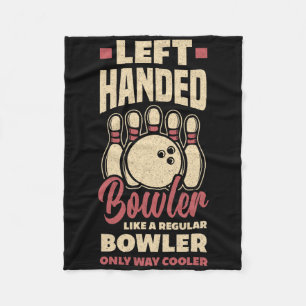 Linkerhand bowler grappige bowling linkshandige bo fleece deken