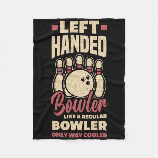 Linkerhand bowler grappige bowling linkshandige bo fleece deken (Voorkant)