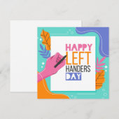 Linkerhand dag feestdagenkaart (Voorkant / Achterkant)