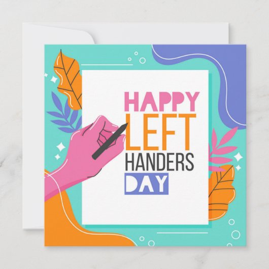 Linkerhand dag feestdagenkaart (Voorkant)