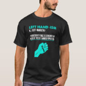 Linkerhand definitie linker linker linker handje t-shirt (Voorkant)